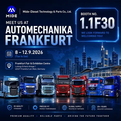 Mide-Diesel To Showcase Premium Heavy-Duty Truck Parts At Automechanika Frank...